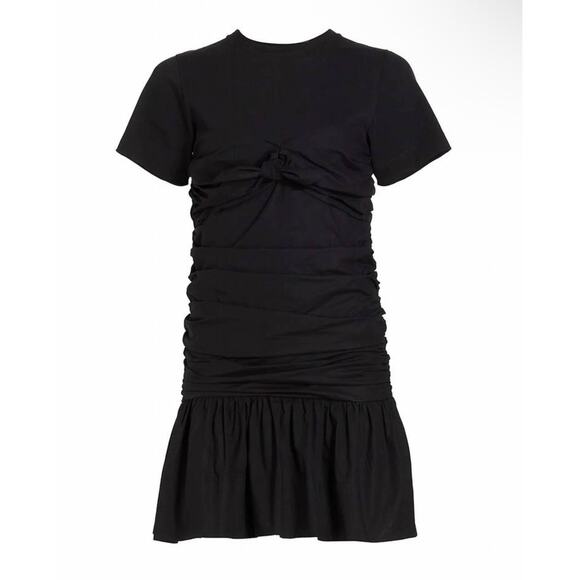 Tanya Taylor Dress Peyton Knot Mini Retro Black Size XL - Picture 5 of 15